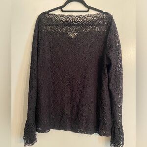 COPY - Adiva Black Lace Top | XL
